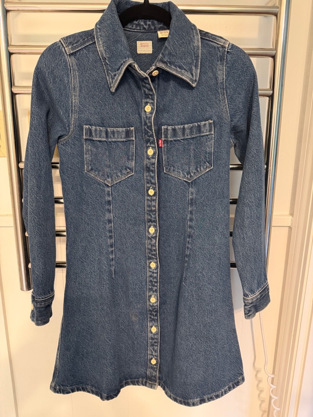 Levi's Button-Front Denim Shirt Dress